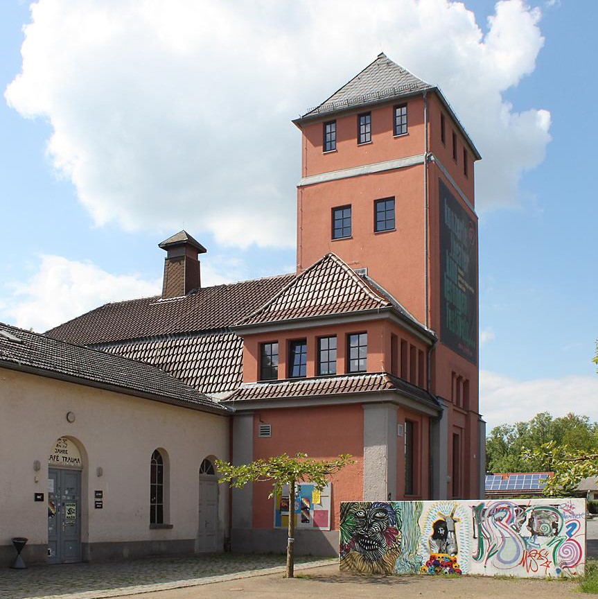 Der Turm des Marburger Gaswerks, 2013