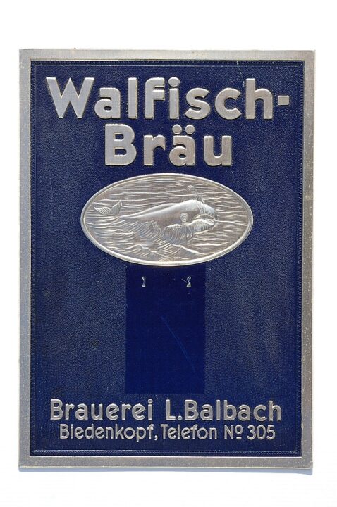 Walfischbräu-Werbeschild